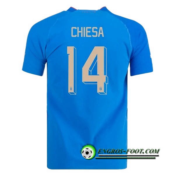 Maillot Equipe Foot Italie (CHIESA #14) 2022/2023 Domicile