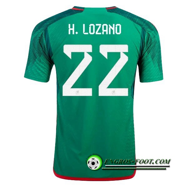 Maillot Equipe Foot Mexique (H. LOZANO #22) 2022/2023 Domicile