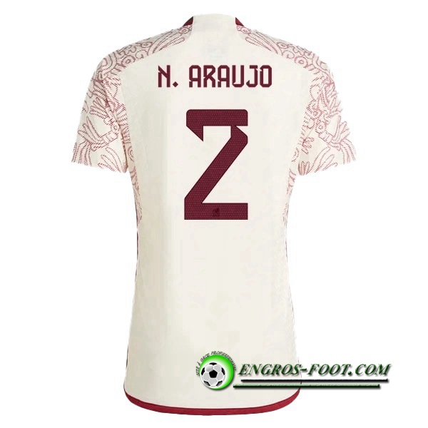 Maillot Equipe Foot Mexique (N. ARAUJO #2) 2022/2023 Exterieur