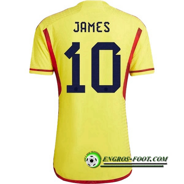 Maillot Equipe Foot Colombie (JAMES #10) 2022/2023 Domicile