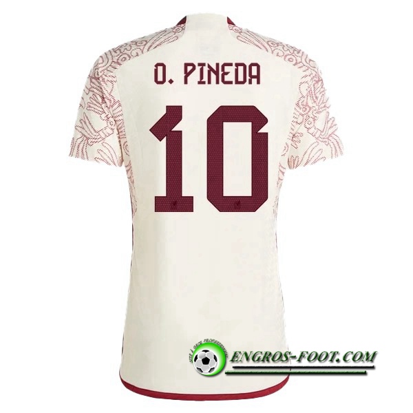 Maillot Equipe Foot Mexique (O. PINEDA #10) 2022/2023 Exterieur