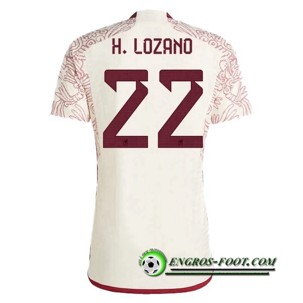 Maillot Equipe Foot Mexique (H. LOZANO #22) 2022/2023 Exterieur