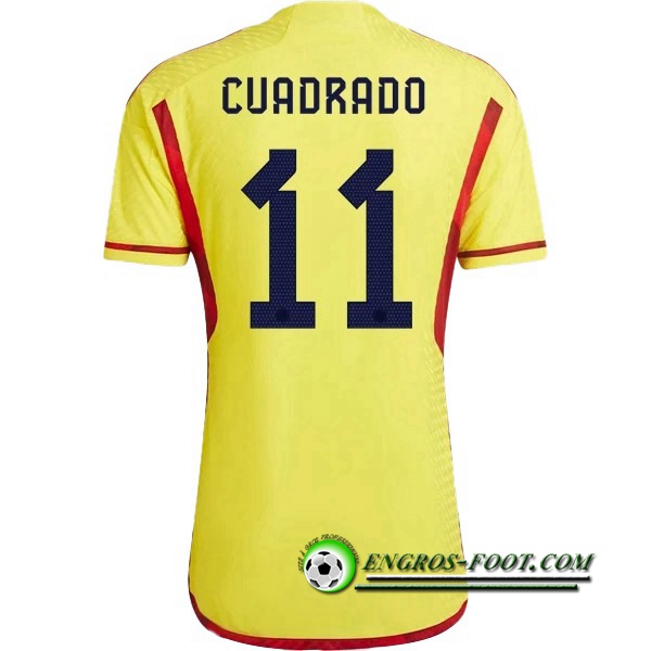 Maillot Equipe Foot Colombie (CUADRADO #11) 2022/2023 Domicile