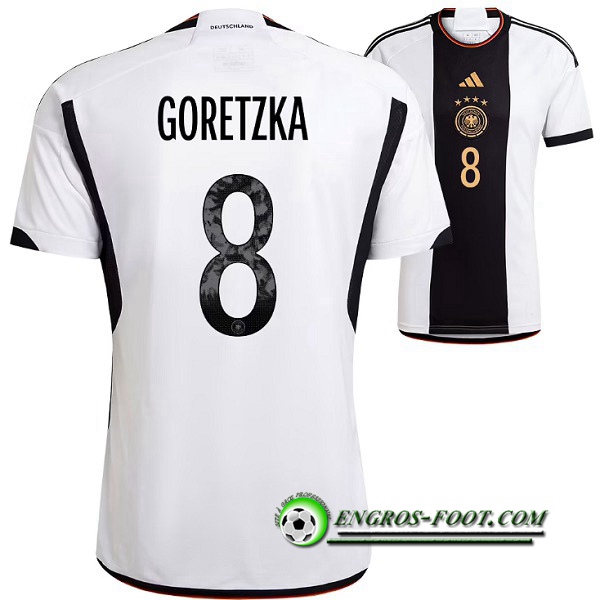 Maillot Equipe Foot Allemagne (GORETZKA #8) 2022/2023 Domicile