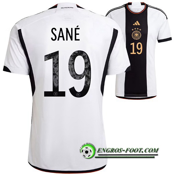 Maillot Equipe Foot Allemagne (SANE #19) 2022/2023 Domicile