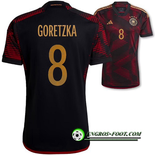 Maillot Equipe Foot Allemagne (GORETZKA #8) 2022/2023 Exterieur