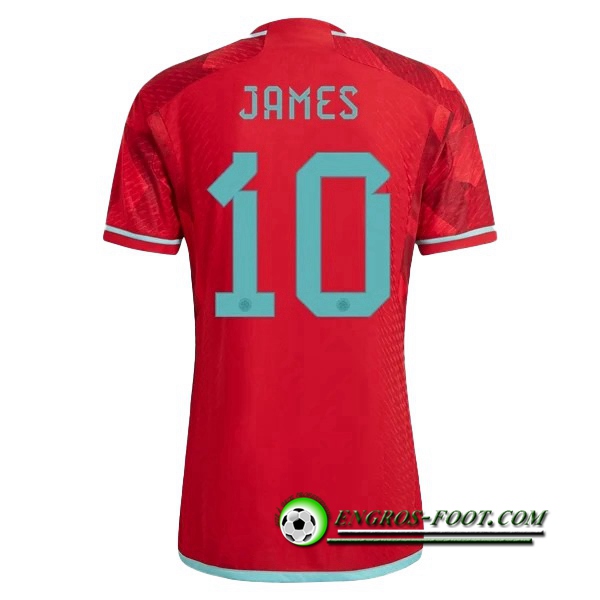 Maillot Equipe Foot Colombie (JAMES #10) 2022/2023 Exterieur