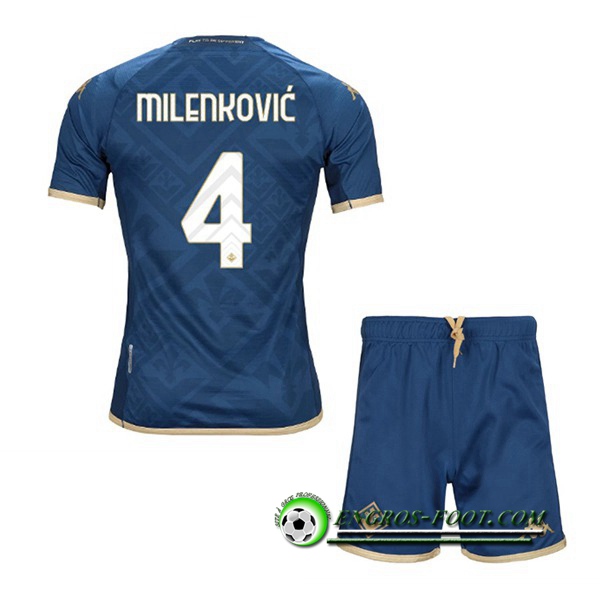 Maillot de Foot ACF Fiorentina (MILENKOVIĆ #4) Enfants Third 2022/2023