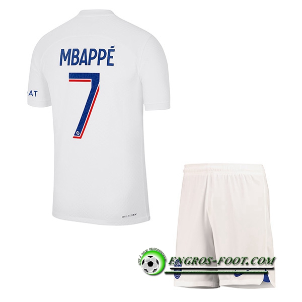 Maillot de Foot PSG (MBAPPÉ #7) Enfants Third 2022/2023