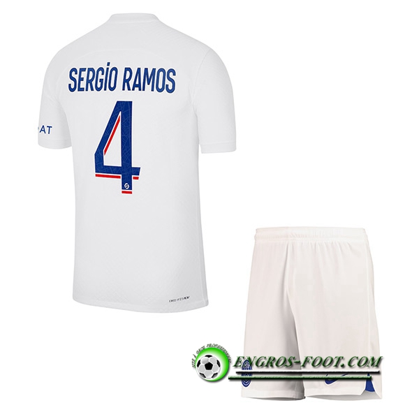 Maillot de Foot PSG (SERGIO RAMOS #4) Enfants Third 2022/2023