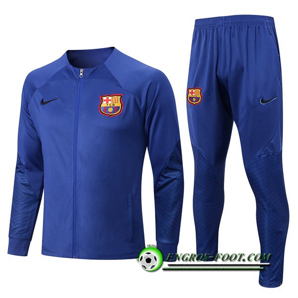 Ensemble Survetement de Foot - Veste FC Barcelone Bleu 2022/2023