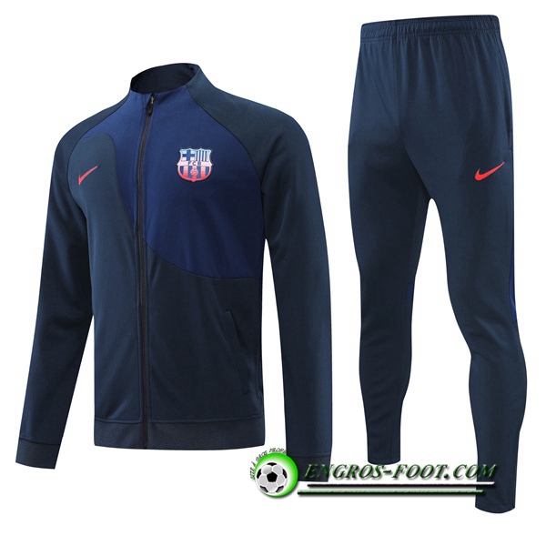 Ensemble Survetement de Foot - Veste FC Barcelone Bleu Marin 2022/2023