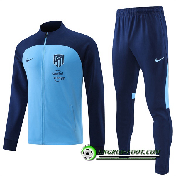 Ensemble Survetement de Foot - Veste Atletico Madrid Bleu 2022/2023