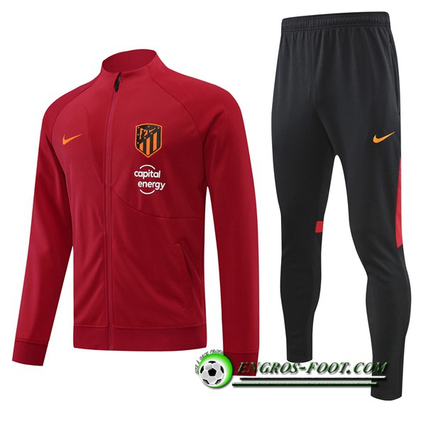 Ensemble Survetement de Foot - Veste Atletico Madrid Rouge 2022/2023