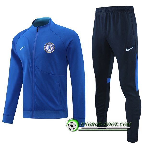 Ensemble Survetement de Foot - Veste FC Chelsea Bleu 2022/2023