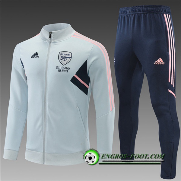 Ensemble Survetement de Foot - Veste Arsenal Enfant Gris 2022/2023