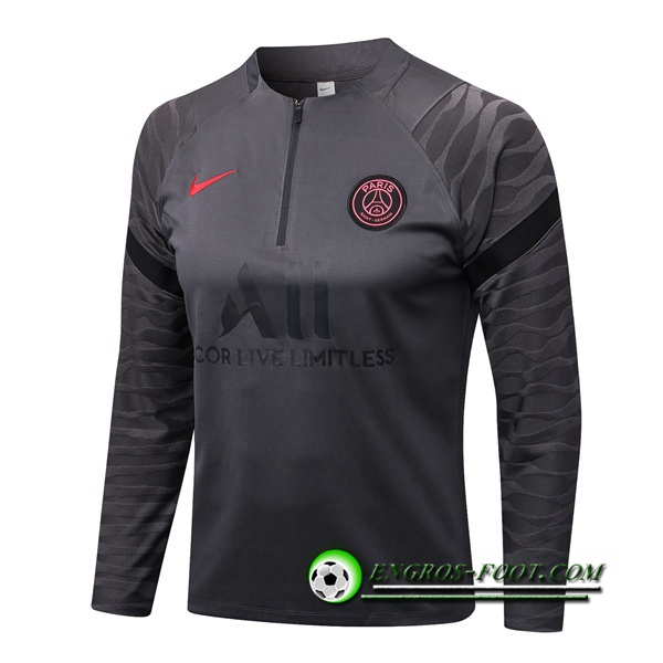 Sweatshirt Training PSG Gris Fonce 2022/2023