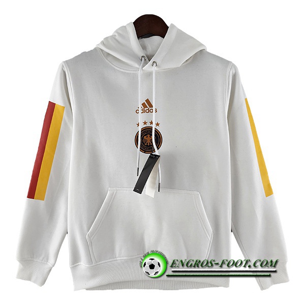Sweatshirt Training Capuche Allemagne Blanc 2022/2023