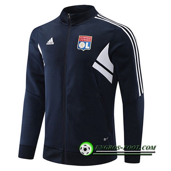 Veste Foot Lyon Noir/Blanc 2022/2023