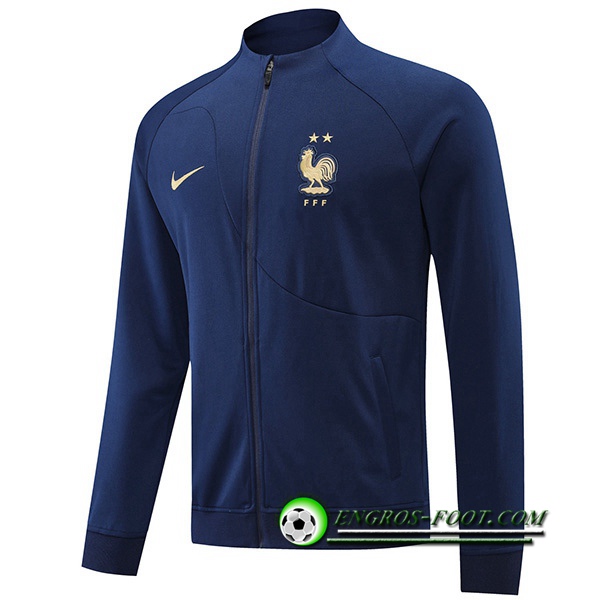 Veste Foot France Bleu Marin 2022/2023