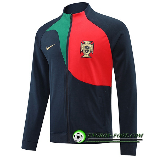 Veste Foot Portugal Noir/Rouge 2022/2023