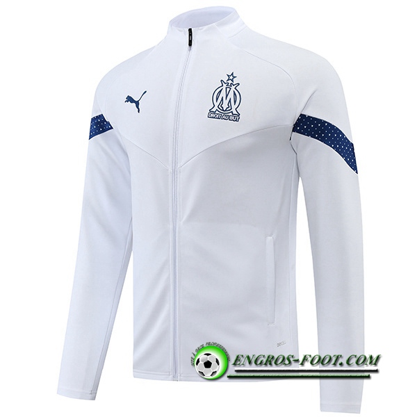 Veste Foot Marseille Blanc 2022/2023