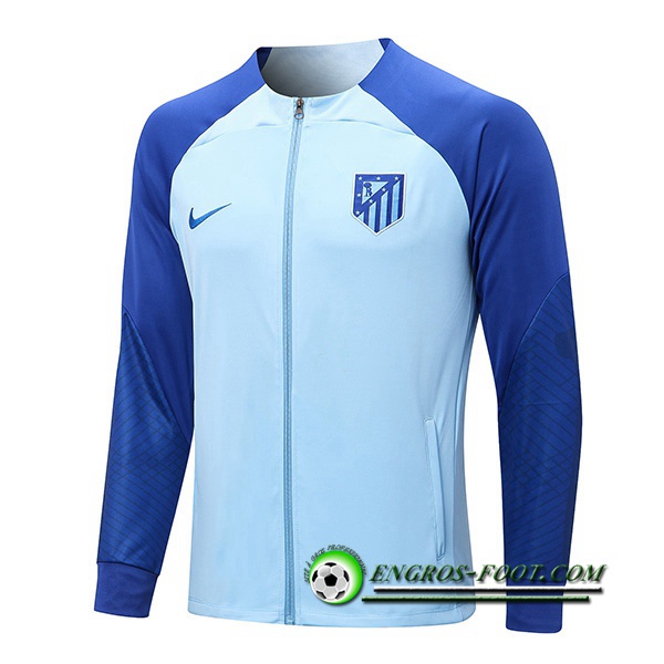 Veste Foot Atletico Madrid Bleu Clair 2022/2023