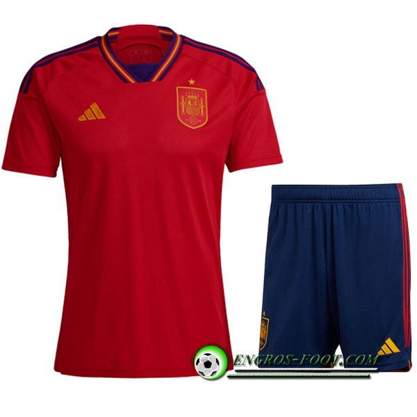 Ensemble Maillot Foot Espagne Domicile + Short 2022/2023