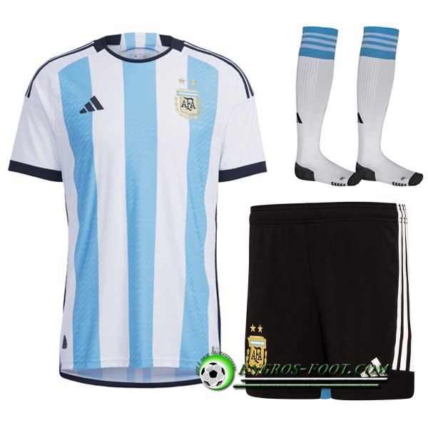 Ensemble Maillot Foot Argentine Domicile (Short + Chaussettes) 2022/2023