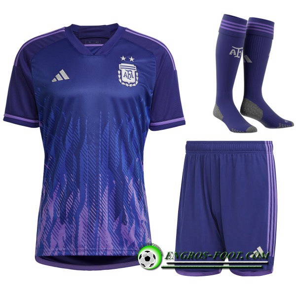 Ensemble Maillot Foot Argentine Exterieur (Short + Chaussettes) 2022/2023