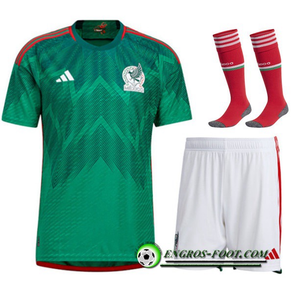 Ensemble Maillot Foot Mexique Domicile (Short + Chaussettes) 2022/2023