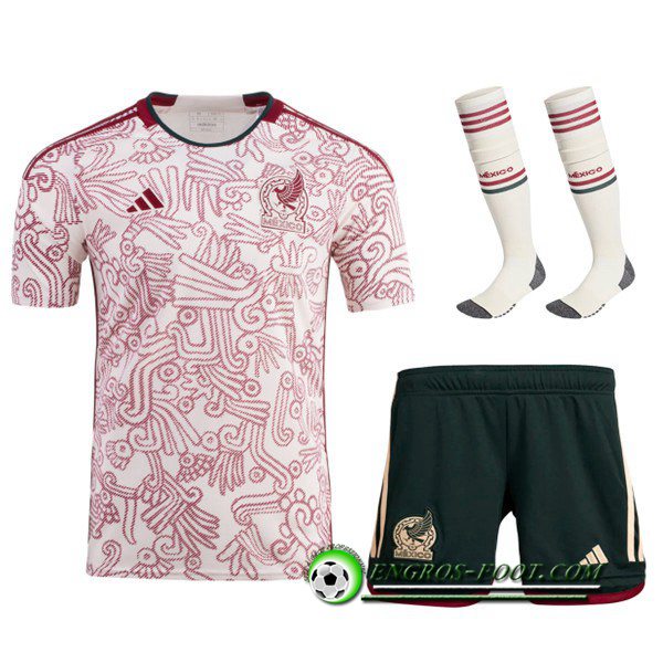 Ensemble Maillot Foot Mexique Exterieur (Short + Chaussettes) 2022/2023