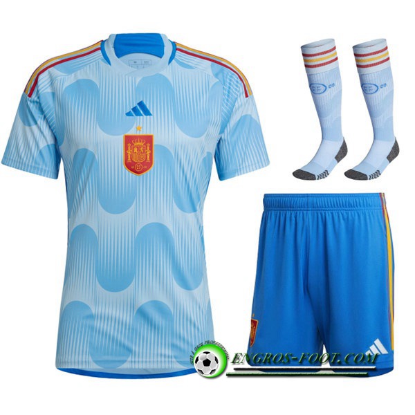 Ensemble Maillot Foot Espagne Exterieur (Short + Chaussettes) 2022/2023