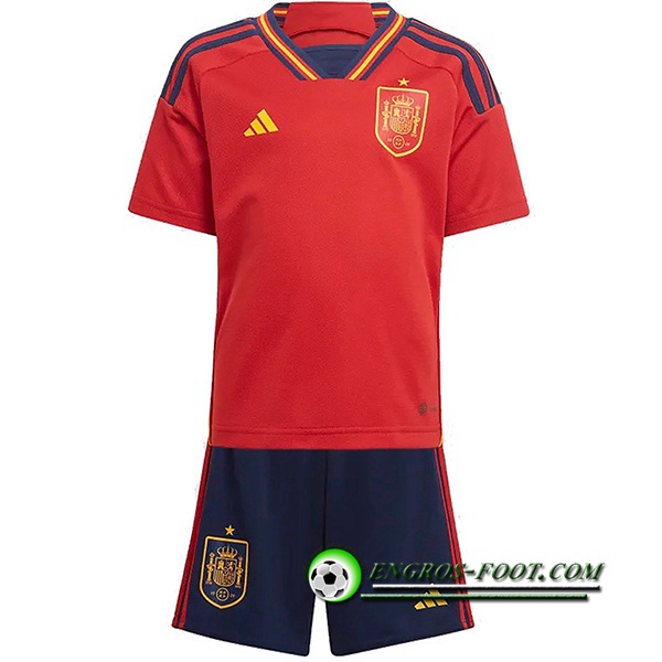 Nouveau Maillot de Foot Espagne Enfant Domicile 2022/2023