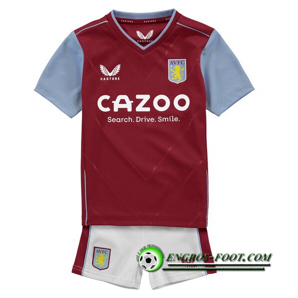 Nouveau Maillot de Foot Aston Villa Enfant Domicile 2022/2023