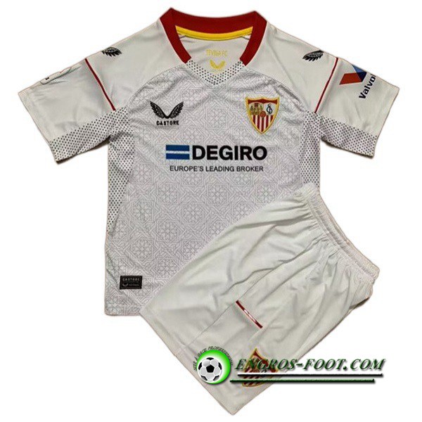 Nouveau Maillot de Foot Sevilla FC Enfant Domicile 2022/2023