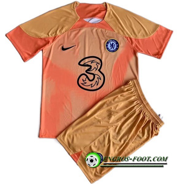 Nouveau Maillot de Foot FC Chelsea Enfant Gardien de But 2022/2023