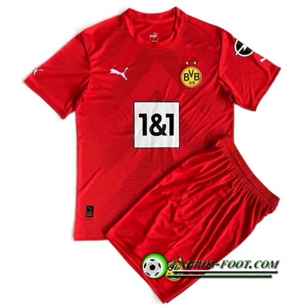 Nouveau Maillot de Foot Dortmund Enfant Gardien de But Rouge 2022/2023