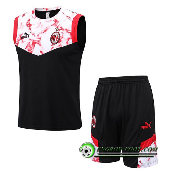 Ensemble Training Debardeur + Shorts Milan AC Noir 2022/2023