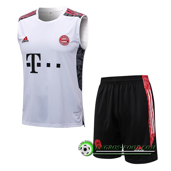 Ensemble Training Debardeur + Shorts Bayern Munich Blanc 2022/2023