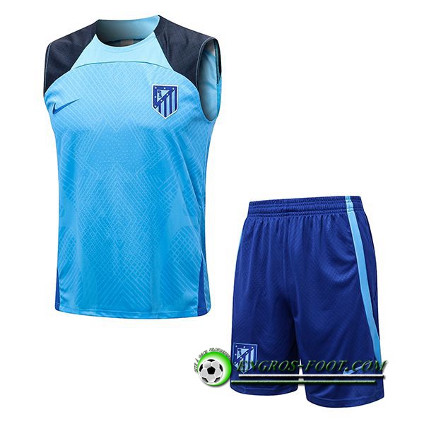 Ensemble Training Debardeur + Shorts Atletico Madrid Bleu 2022/2023