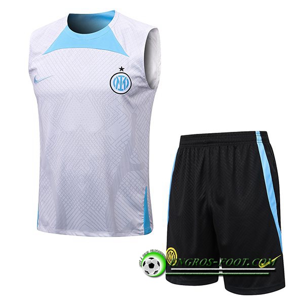 Ensemble Training Debardeur + Shorts Inter Milan Blanc 2022/2023