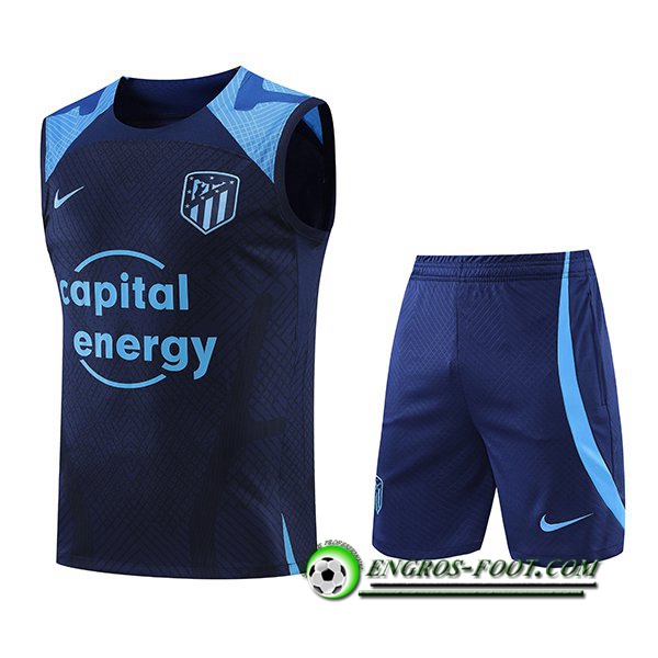 Ensemble Training Debardeur + Shorts Atletico Madrid Bleu Marins 2022/2023