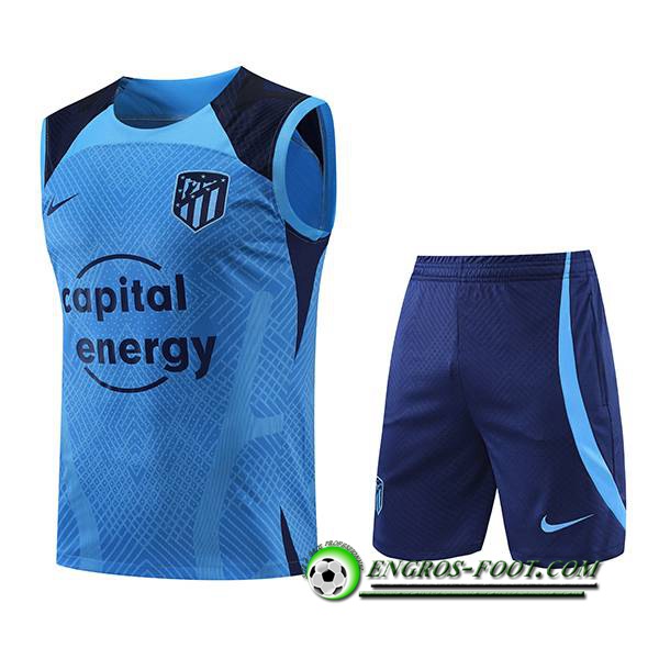 Ensemble Training Debardeur + Shorts Atletico Madrid Bleu 2022/2023