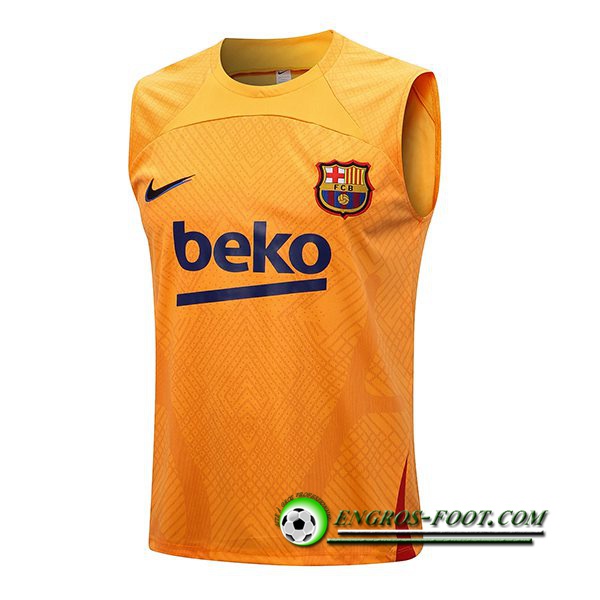 Training Debardeur FC Barcelone Orange 2022/2023