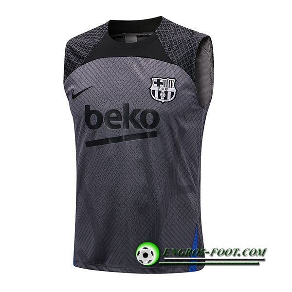 Training Debardeur FC Barcelone Noir/Gris 2022/2023