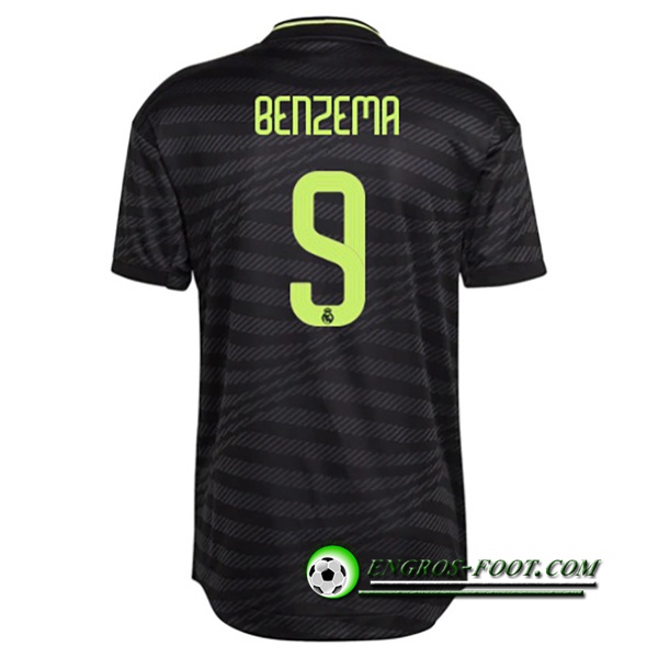 Maillot de Foot Real Madrid (BENZEMA #9) 2022/2023 Third