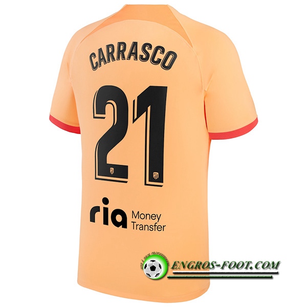 Maillot de Foot Atletico Madrid (CARRASCO #21) 2022/2023 Third