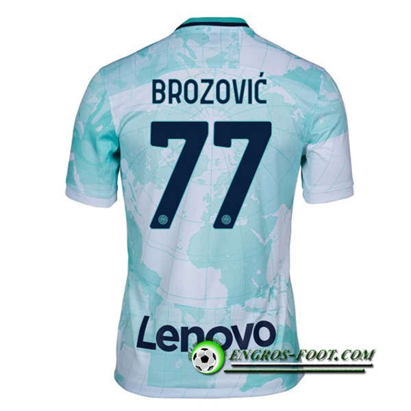 Maillot de Foot Inter Milan (BROZOVIĆ #77) 2022/2023 Exterieur