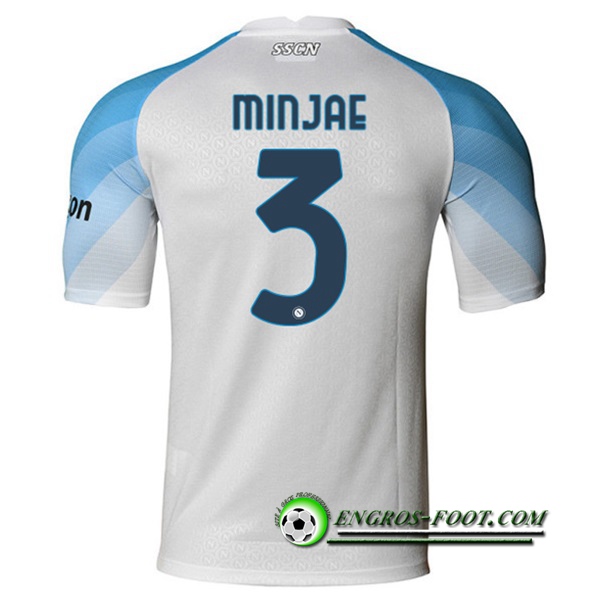 Maillot de Foot SSC Naples (MINJAE #3) 2022/2023 Exterieur